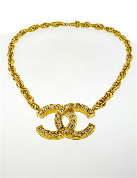 gioielli chanel vintage online|Vintage Chanel necklace.